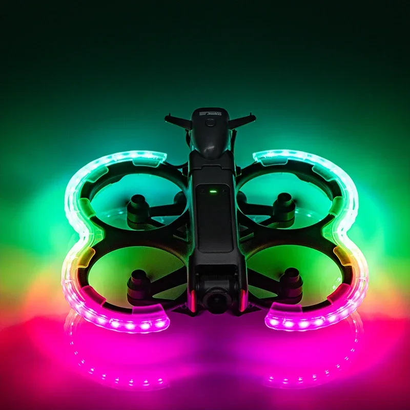 LED Propeller Guard Protector Rechargeable Luminous Anti-collision Ring Propellers Protective Bumper for DJI Avata 2