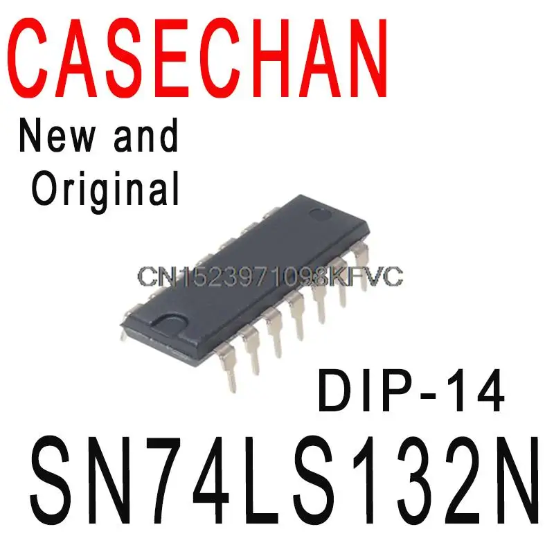 

5 шт. новые и оригинальные 74LS132 DIP-14 четыре 2-входные затвора NAND (триггер Schmitt) Φ IC SN74LS132N