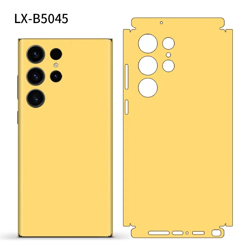 Plain Macaroon Color Decal Skin Per Samsung S22 S23 Ultra Back Screen Protector Film Cover 3M Wrap Modifica Sticker