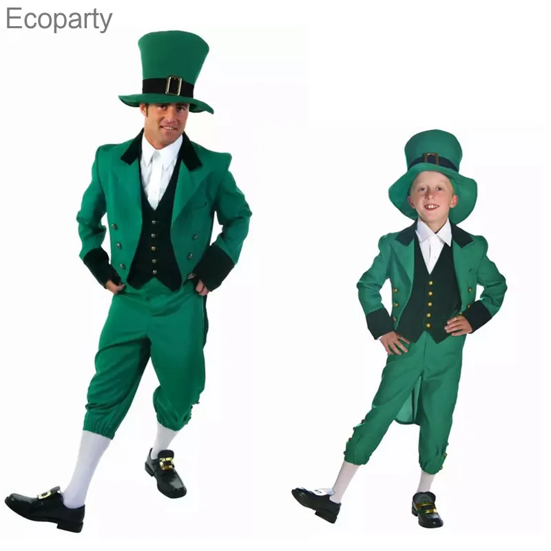Men's Kid Irish St Patrick's Paddys Day Costume Ireland Traditional