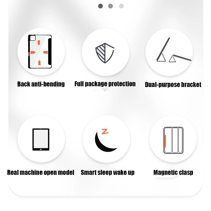 Case For Huawei MatePad 11 2023 2021 Stand Smart Cover for Mate Pad Air 11.5 Acrylic Backboard PU Leather Cover Tablet Protector