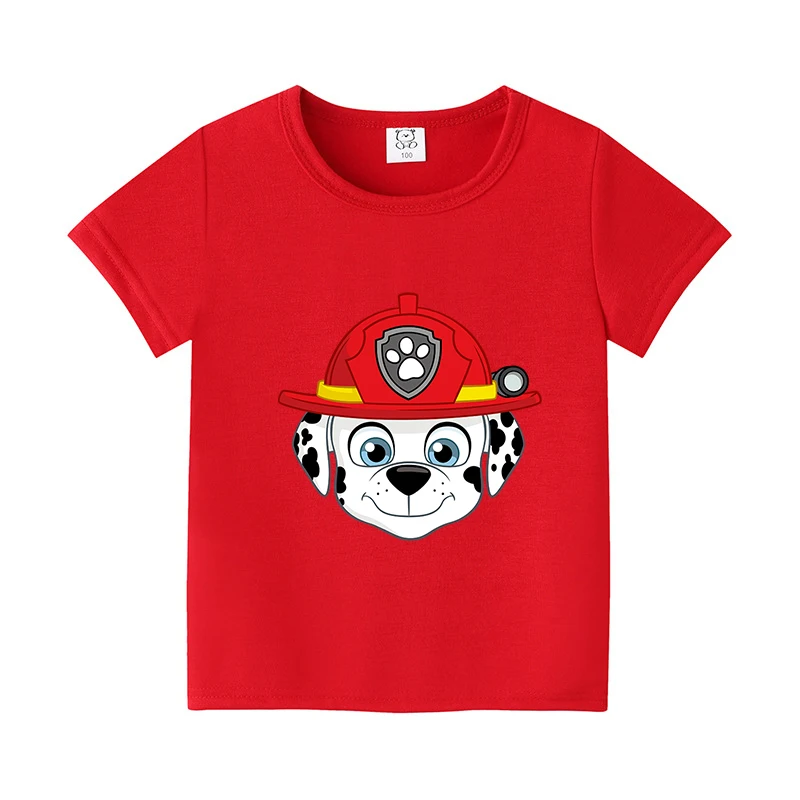 PAWs Patrols Everest T-Shirt Summer Boy Girl Cute Anime Cotton Chase Skye Tees Shirt Rocky Rubble Top Kid Clothing Birthday Birthday