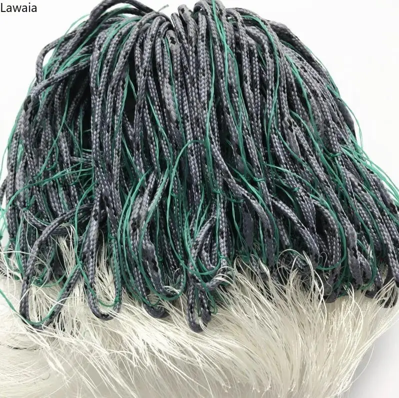 Lawaia 1.8mx45m Rope Drop Three-layer Net Fishing Net Wire Mesh Sticky Foam Floating Thickened Wire Fishing