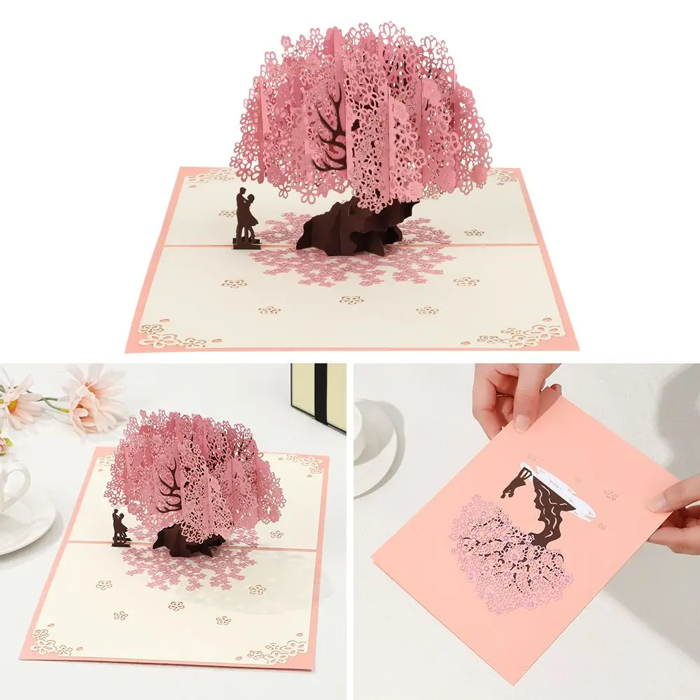 Greeting cards 3D Pop UP love card for wife and girlfriend gift for Valentine's Day anniversary wedding invitation greeting thank you cards