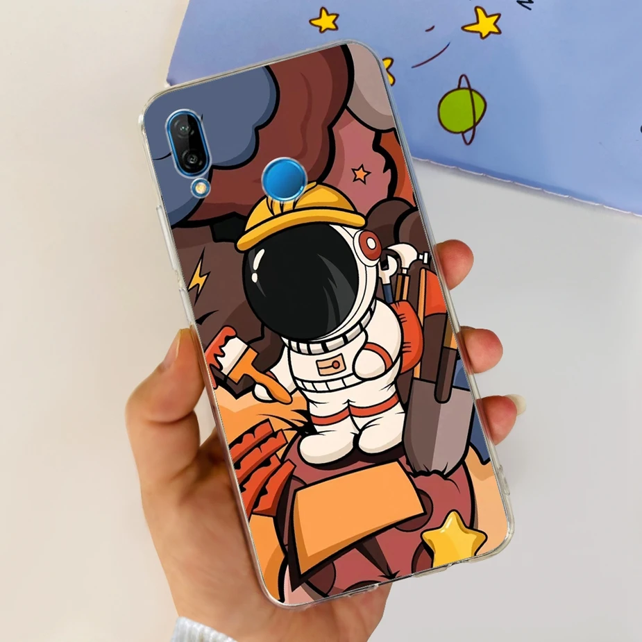 Stylish Painted Clear Silicone Soft TPU Phone Case