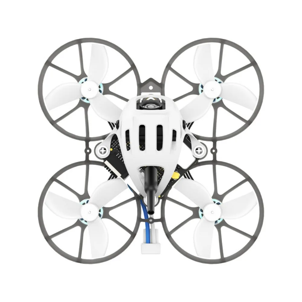 Meteor65 Pro O4 en vol, drone FPV micro 1S capturant une vue aérienne avec DJI O4 HD.