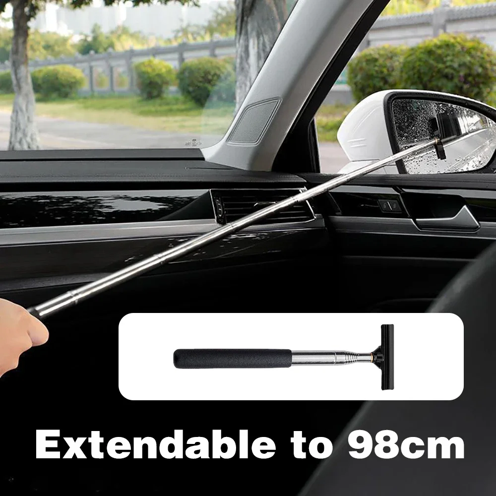 Stretchable Car Rearview Mirror Wiper Car Side Mirror Squeegee Mini Squeegee For Windows Retractable Small Rearv 1 Pc