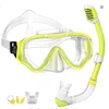 HB Children's Diving Mask Children Full Face HD Anti Fog Diving Mask Underwater Diving Mask Set Kids Swimming Snorkel Equipment 3