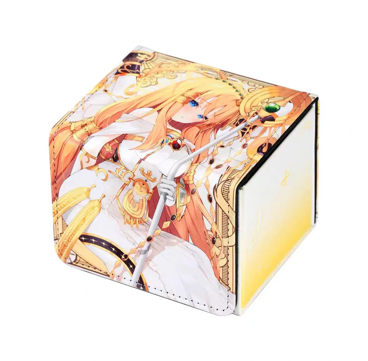 100+ PU Anime Cards Storage Box Deck Board Game TCG Cards Box Protector Bag for MGT/Pkm/Yu-gi-oh/Trading Card Collecting Game