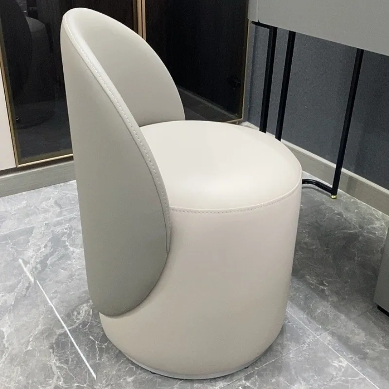 Makeup Stool Vanity Chair Bedroom Dressing Table Stool Luxury Minimalist Backrest Home Stylish Ins Trendy Modern Design