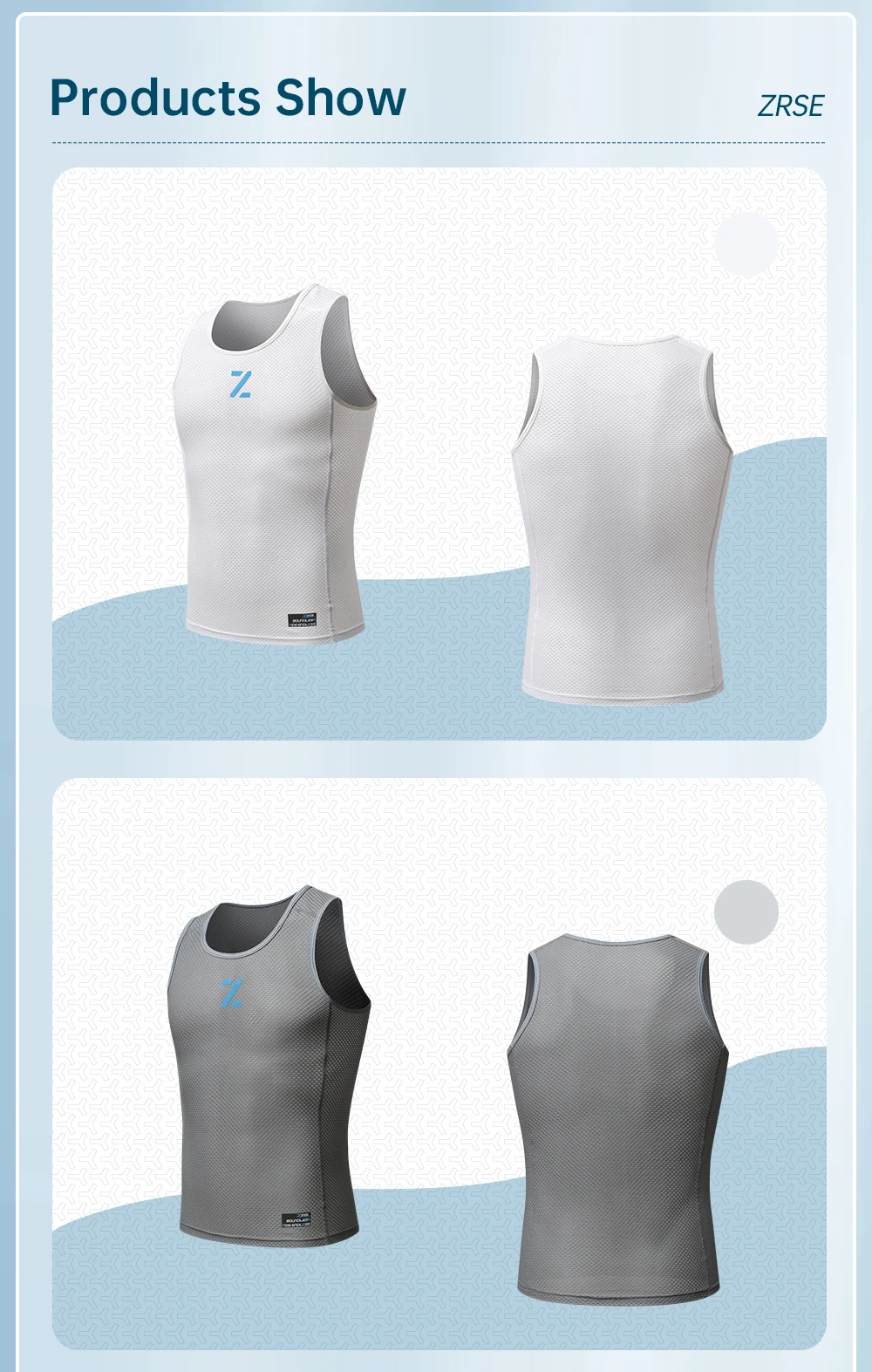 Männer Radfahren Weste Basis Schicht Sommer Fahrrad Kleidung Jersey Ärmellose Frauen MTB Rennrad Kleidung Mesh Unterwäsche Weiß Schwarz – Detail 12