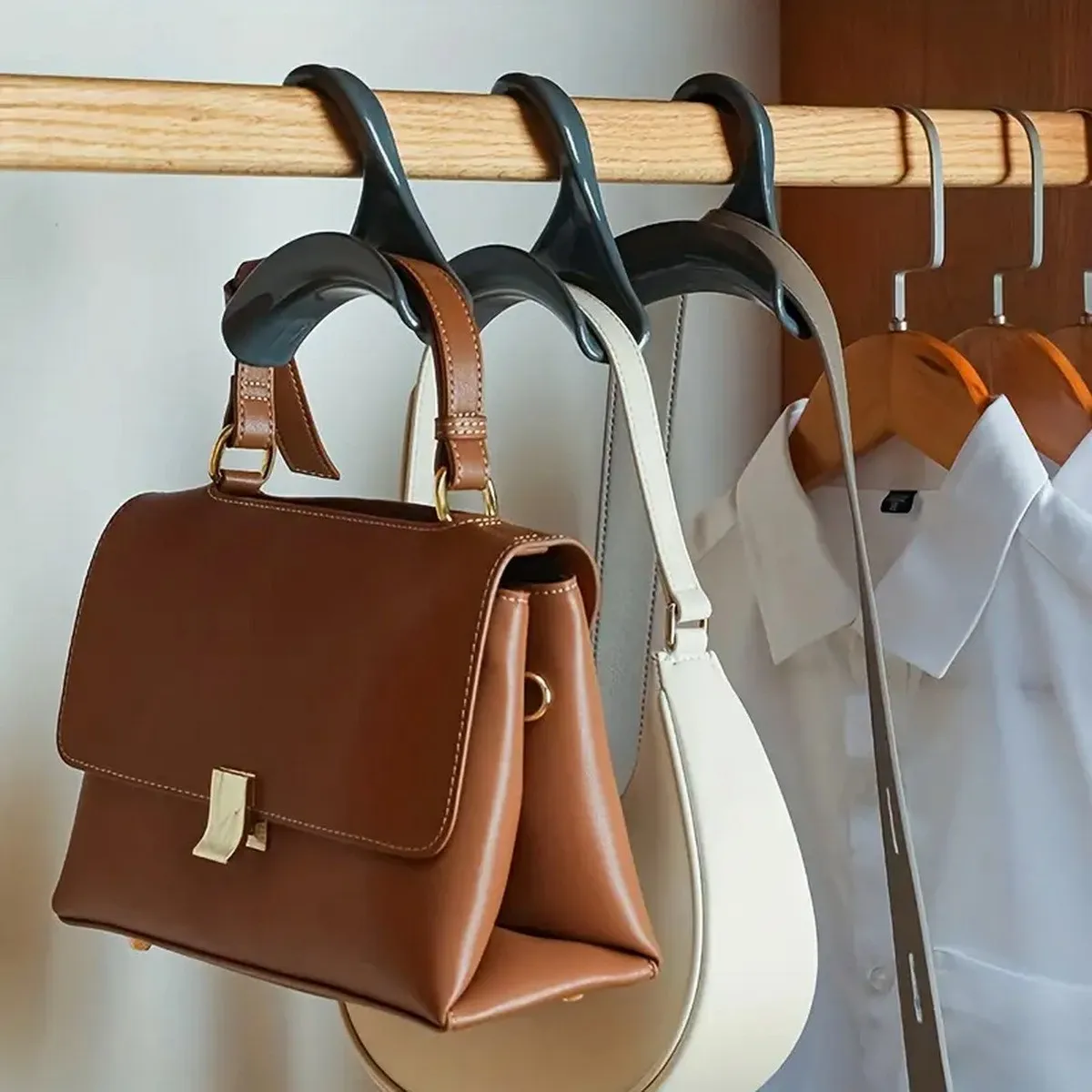 New Durable Bag Rack Holder Home Closet Hat Silk Scarf Shawls