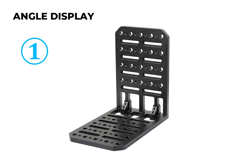 Double Cheese Plate L Type Extension Mounting Platform With 1/4" &3/8" Thread Ho