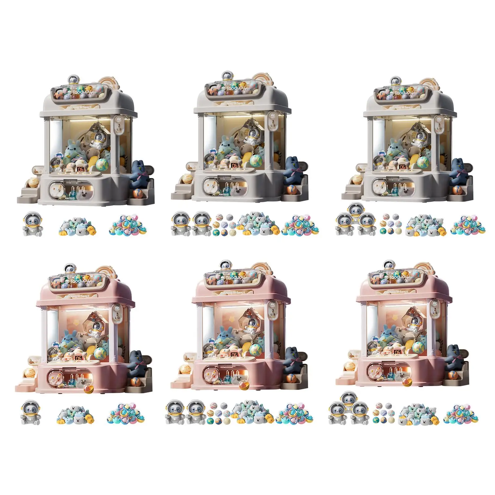 Mini Vending Toy Machine Capsules Mini Candy Prize Dispenser Game for Kids Girls Boys Children Valentine`s Day Gift for Kids