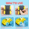 Children Bath Water Playing Toys ABS Clockwork Car Cartoon Vehicle Baby Bath Toy Kids Gift Amphibious Cars Bathroom Floating Toy 6