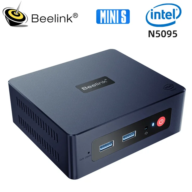 Beelink Mini S Intel 11 поколения N5095 Мини ПК N100 S12 Pro DDR4 8 ГБ 128 Гб SSD Настольный игровой компьютер N95 VS GK3V J4125 1