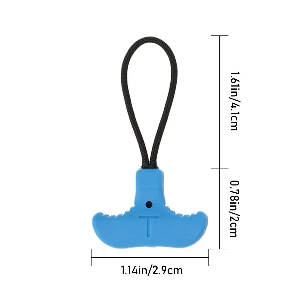 Colorful T-shaped Zipper Head Practical TPU Puller Replacement Durable Pull Fixer Tactical Bags Tent Clothing Backpack Zipper