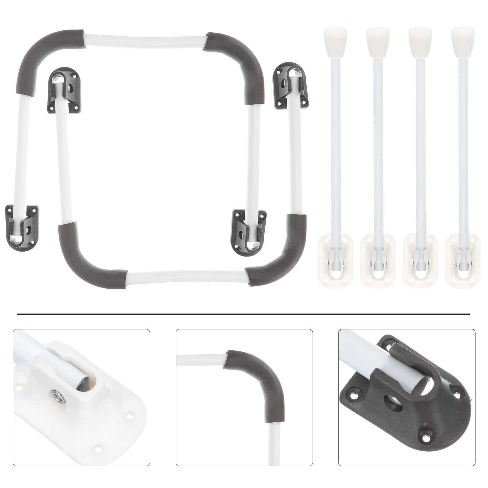 

2 Sets Coffee Accessories Desk Legs Folding Table Small Side Metal Tray Replacement Replaceable