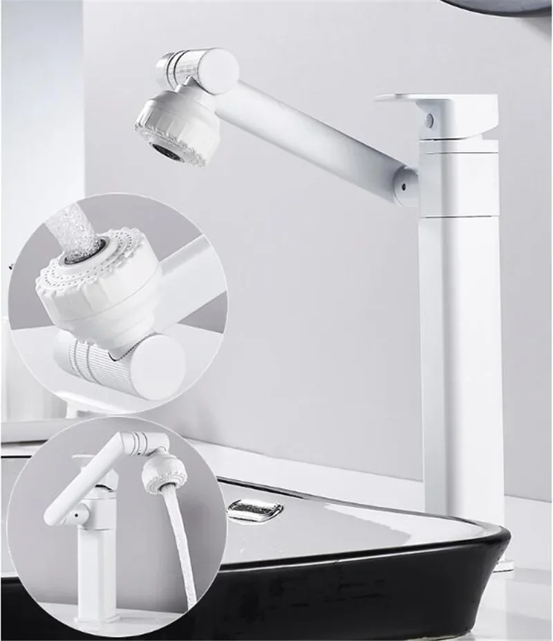 Description Picture 4 of itemMultifunction Bathroom White Basin Sink Faucet Hot Cold Gold  Mixer Crane Antique Bronze Universal Water Taps