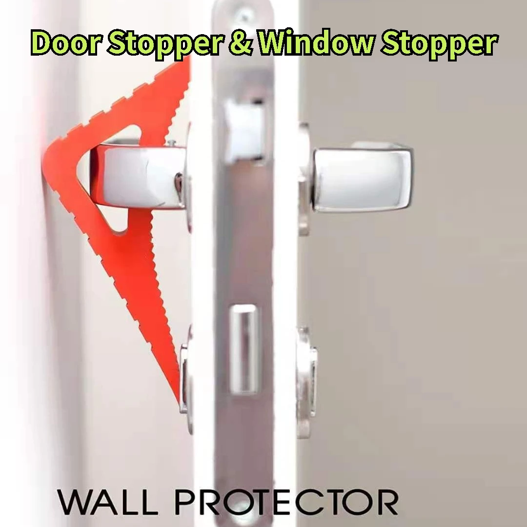 Door Stopper & Window Stopper, Rubber Door Stop, Gate Wedge Stopper Award Winning, Doors Stoppers for Bottom of Security
