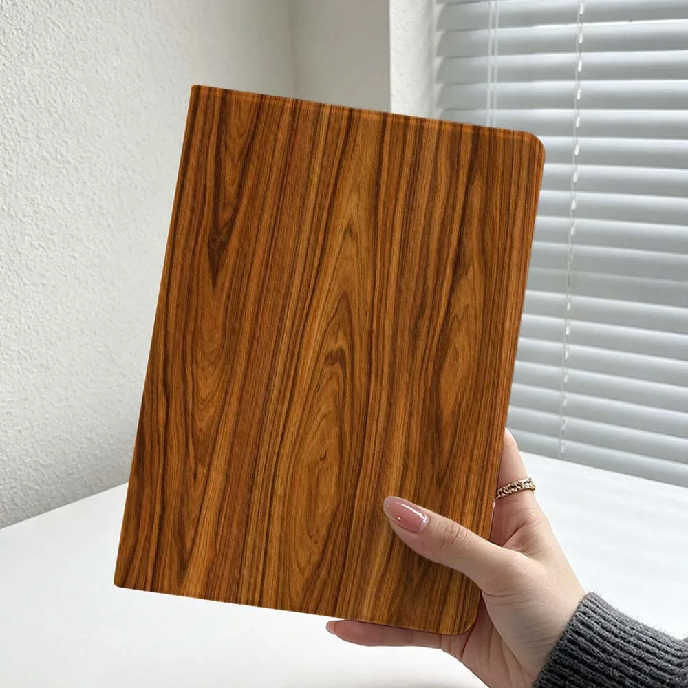 Natural Wood Grain Pattern Soft Tablet Case Cover