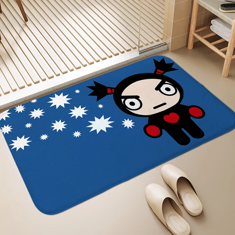 

Mat for Hallway P-Pucca and Garu Bathmat Living Room Floor Carpet Bedroom Rug Modern Home Decoration Outdoor Entrance Doormat