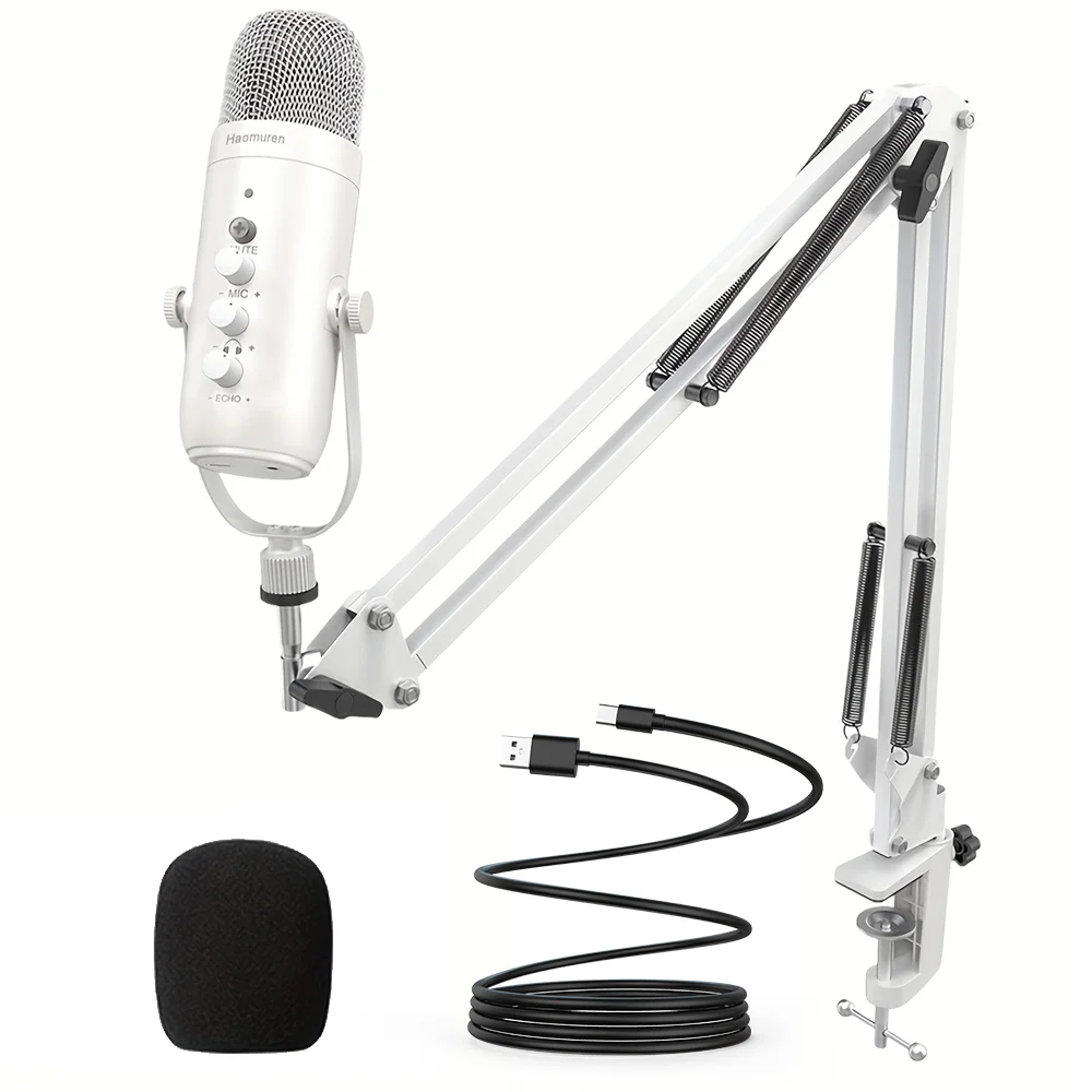 Professional USB Streaming Podcast PC Microphone Studio Cardioid