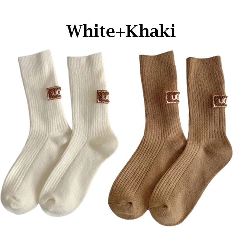 1/2/3/4/5 أزواج الخريف الشتاء الدافئة جوارب مبطنة...