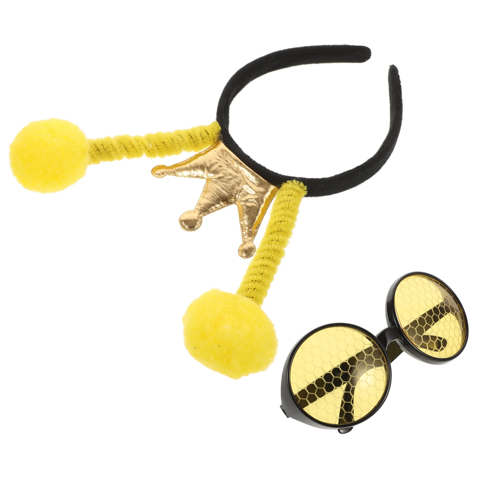 

Bee Headband Glasses Hair Bands Halloween Costume Prop Party Supplies Sunglasses Kids
