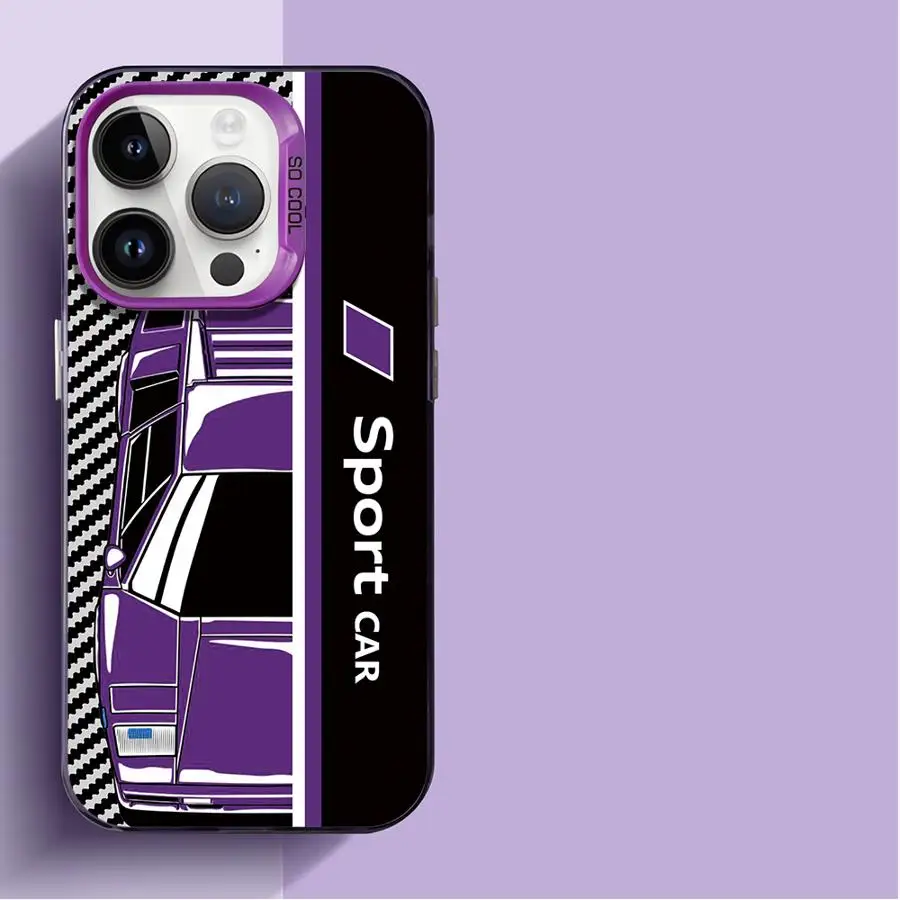 Sleek Soft Cover Cool Car Design Phone Case
