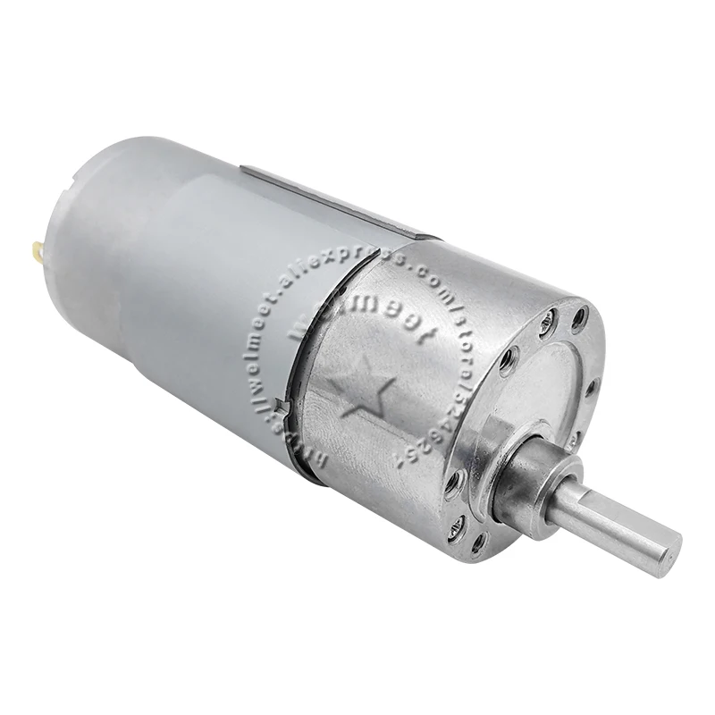 Grande Motor da Engrenagem da Redução da Velocidade do Torque com Caixa de Engrenagens Completa do Metal Peças Dc12v 24v 10rpm1280rpm Jgb37555