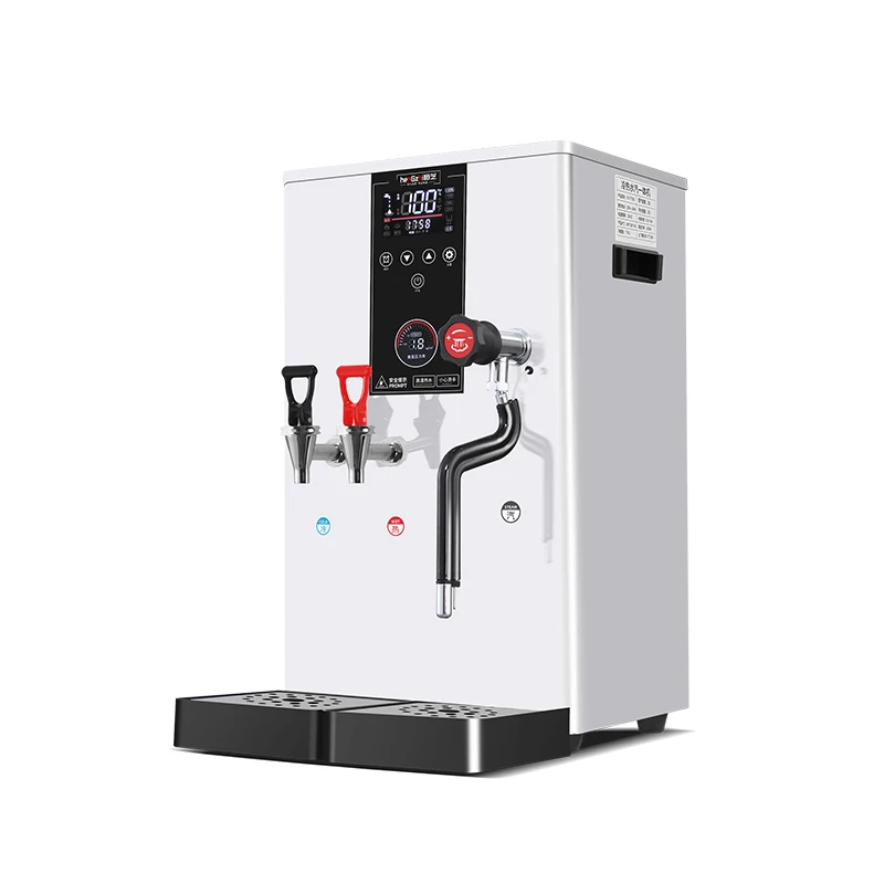 20L Commercial Intelligent LCD Touch Screen Water Boiling Machine With Steam 50L/H Hot Water And Cold Water Milk Foam Equipment