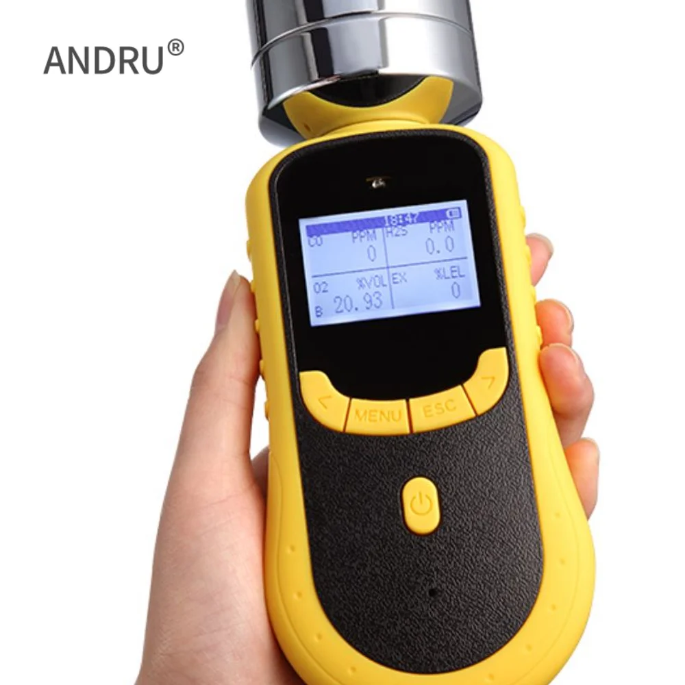 Portable universal 4 in 1 CO EX H2S O2 Multi Gas Detector