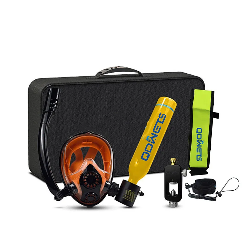 

Mini Diving Mask Oxygen Bottle Set 0.5L Capacity Diving Oxygen Cylinder Underwater Breathing 5-10 Minutes Snorkeling Equipment