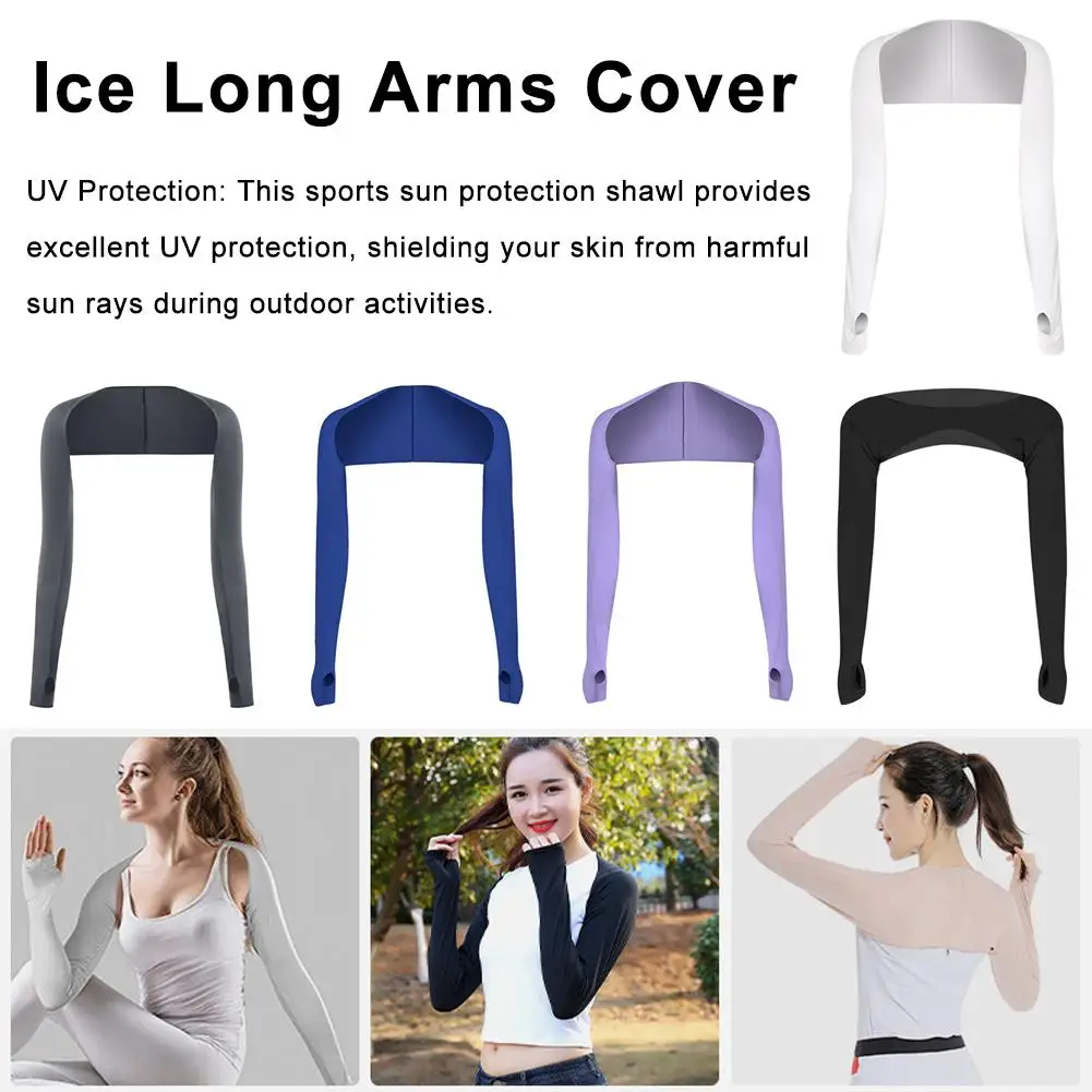 Golf Sports Sun Protection Shawl Outdoor Cycling Shawl Integrated Sleeve Sleeve For Women's Multi-purpose Sun Protection arm sleeves