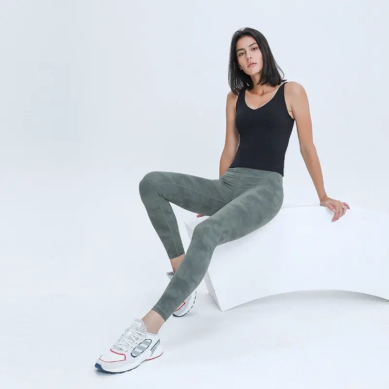 U-Shaped Back Stretchy Workout Gym Yoga Bras Women Long Length Tank Sexy Sports Sleeveless Shirt Athletic Tops