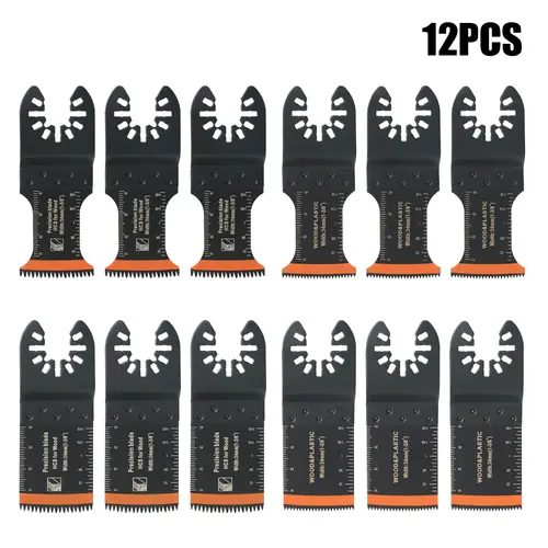 Japanese Tooth Carbide Oscillating Saw Blade Kit 10-39Pcs Arc Edge Oscillating Multitool Blades Precise Cut for Wood PVC Iron - Image 9