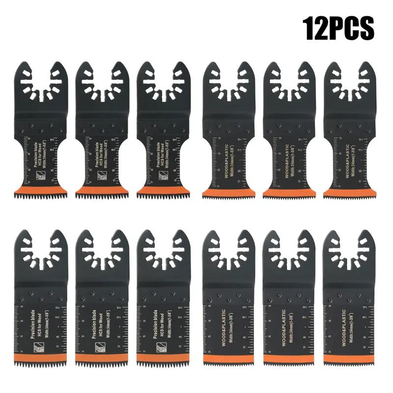 Japanese Tooth Carbide Oscillating Saw Blade Kit 10-39Pcs Arc Edge Oscillating Multitool Blades Precise Cut for Wood PVC Iron - Image 9