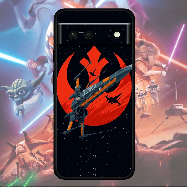 Funda para Google Pixel 6A Oficial de Star Wars Darth Vader Fondo