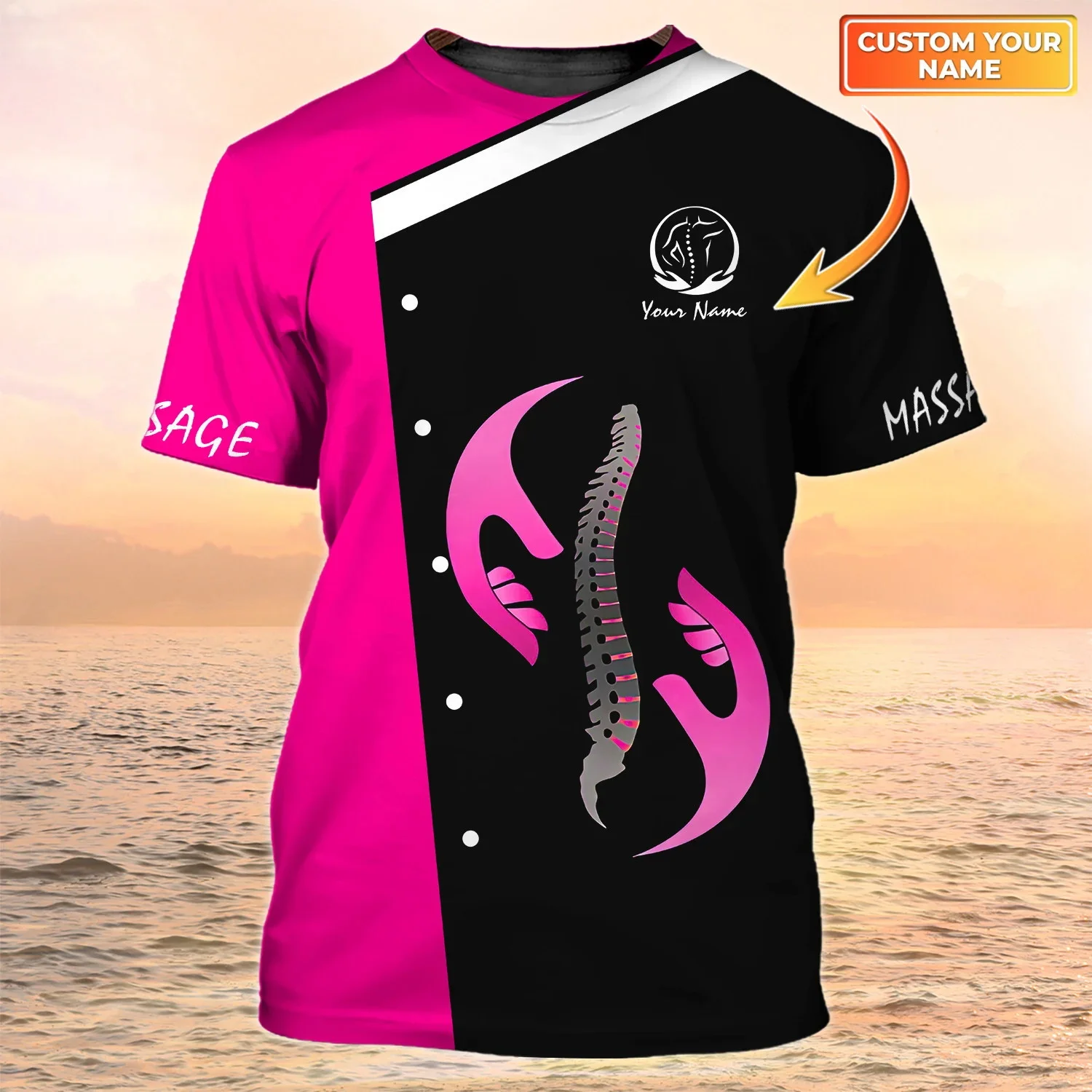 

Summer Men T-Shirt Massage Therapy Men T-Shirts 3D Printed T Shirt Unisex Summer Style Casual T-shirt