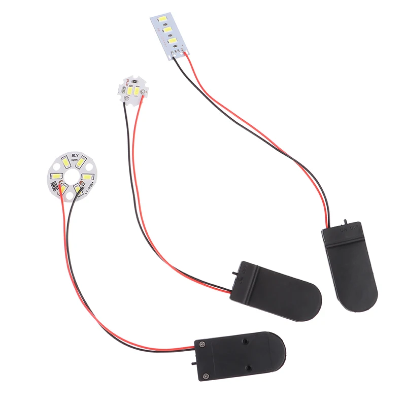 Mini DIY Electronic Small Light Bulb Handmade Luminous Material Button Lamp Bead Indoor House Scene Layout Accessory Diorama Kit