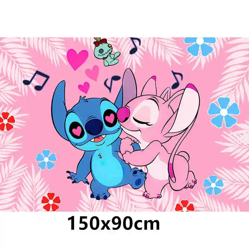 thumbnail image 1 of 1 juego de globos para fiesta de cumpleaños con temática de Disney Lilo & Stitch, kit de cadena y guirnalda de arco, juguetes inflables para niños, globos, regalos, suministros, 1 of 5