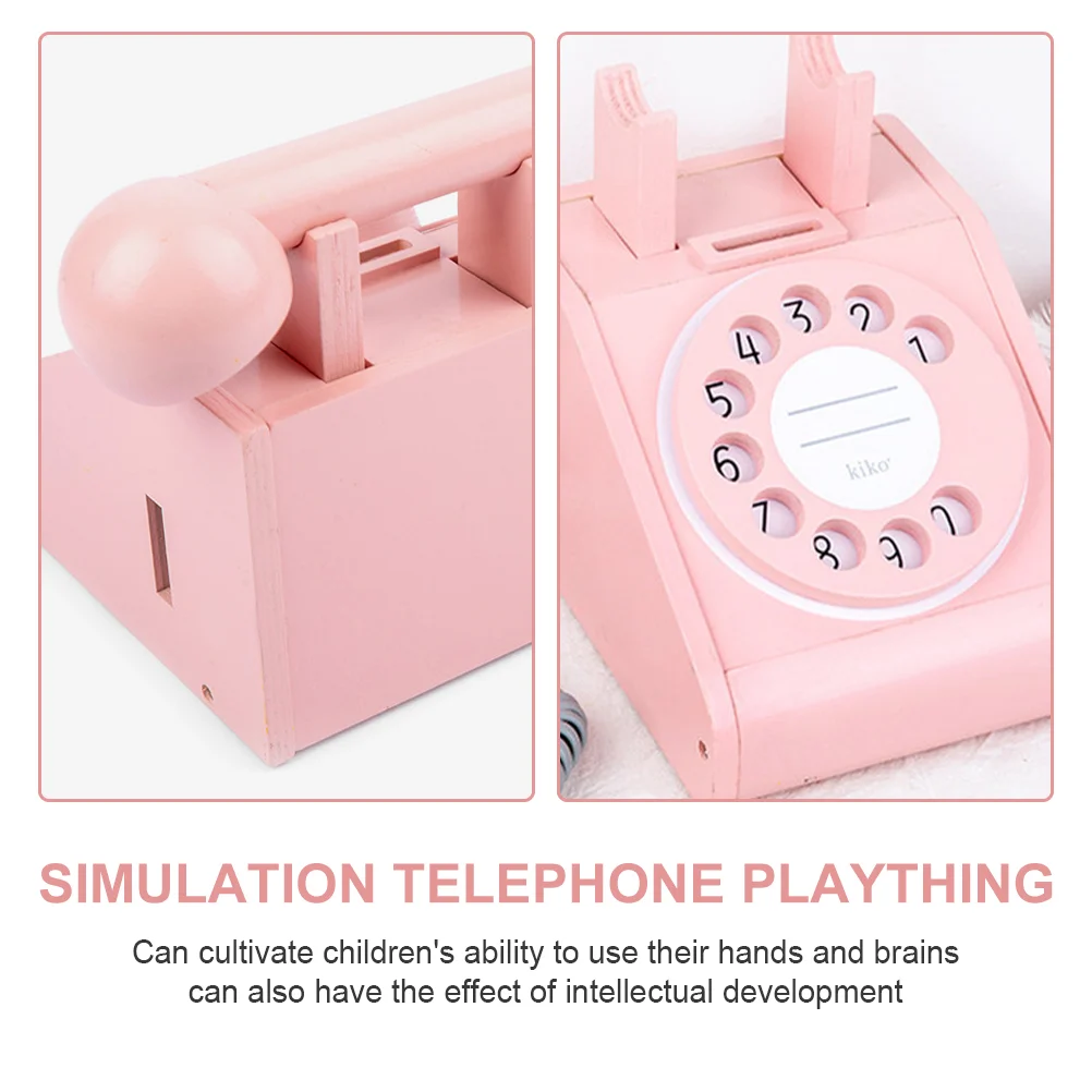 Telephone Kid Phones Interaction Plaything Photo Prop Small Toy Simulated Child