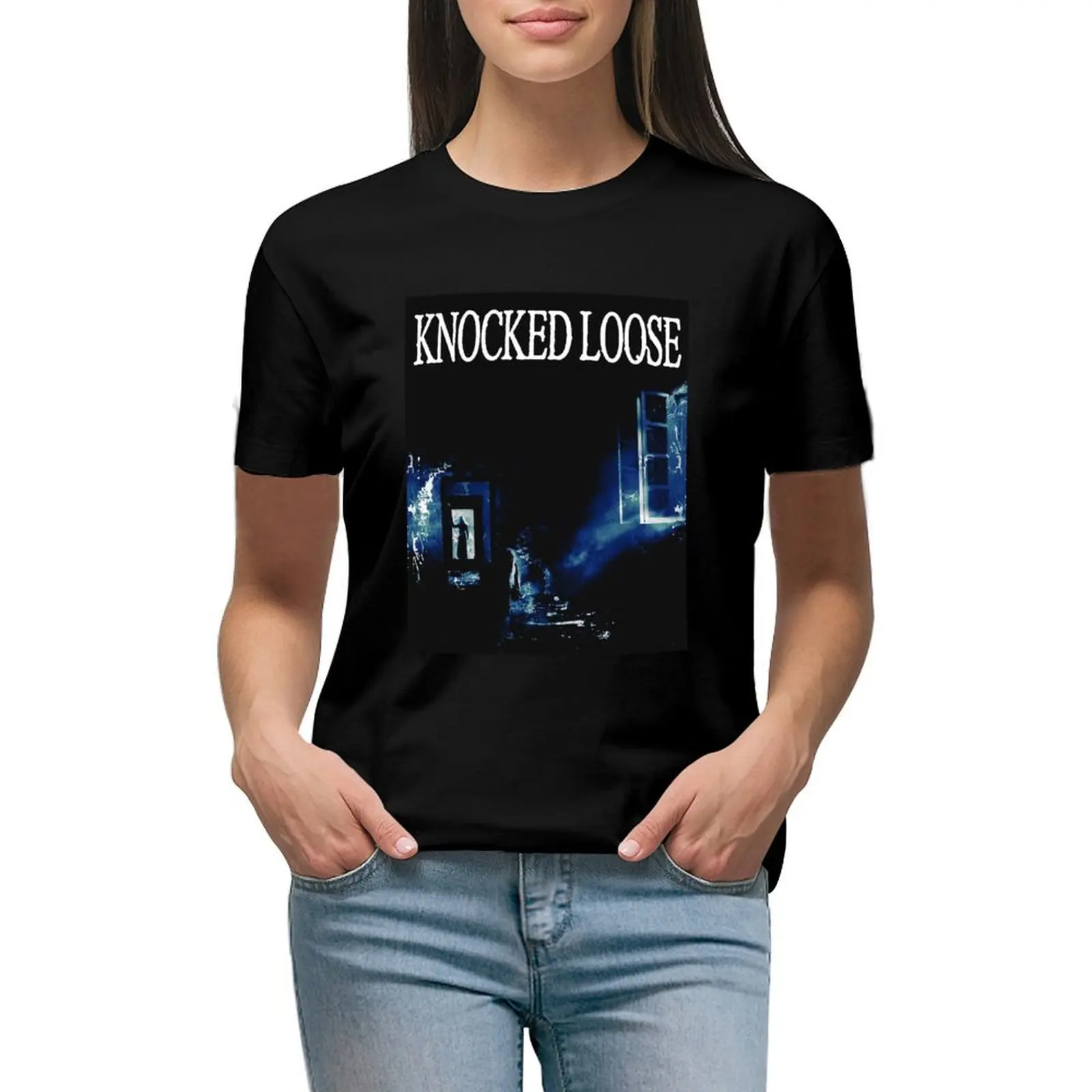 

Knocked Loose Art T-shirt vintage clothes lady clothes anime clothes Women's tops