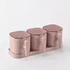 Pink set of 3 jars