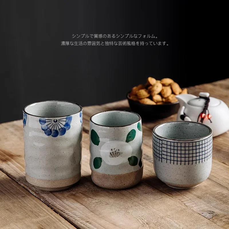Tea Cup Retro Ceramic Tea Cup 200ml/300ML Japanese Mug Tea House Restaurant Master Cup 1pc