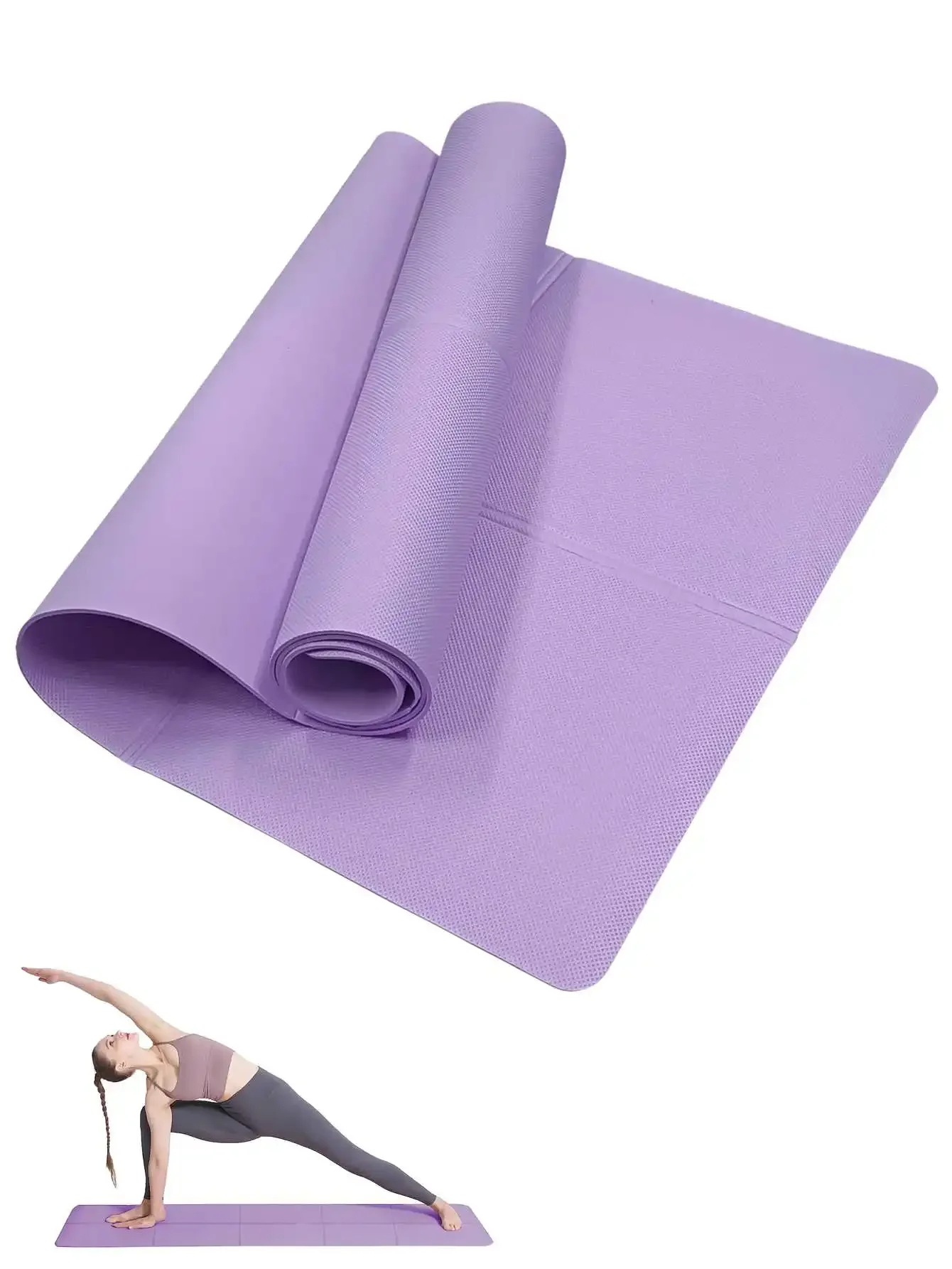 Premium 4mm Anti-Slip Yoga & Exercise Mat for Home Fitness and Pilates