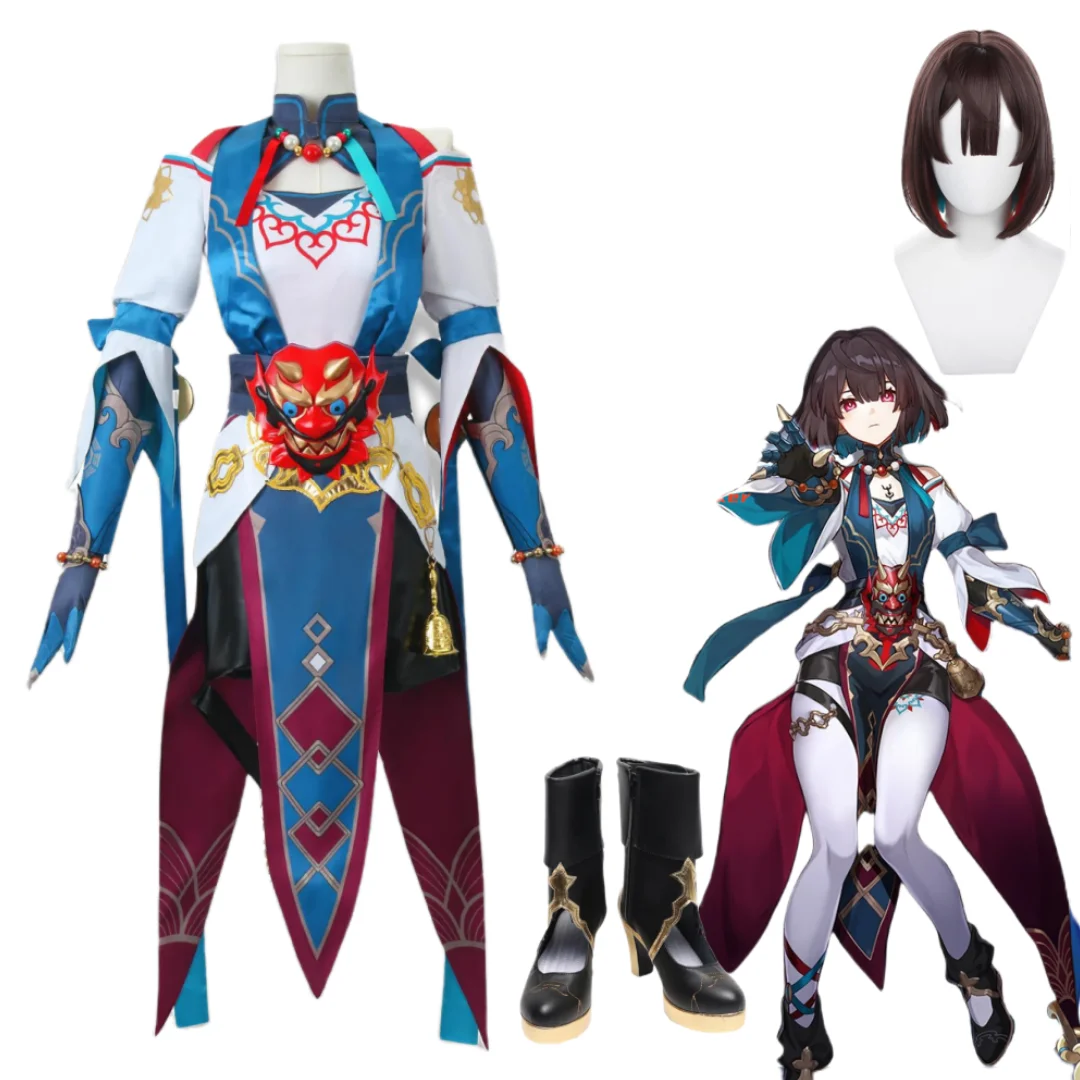 

Honkai Star Rail Xueyi Cosplay Costume Wig Shoes Sets