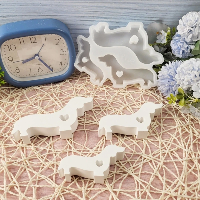 Stampo In Silicone A Forma Di Bassotto - 2 Pezzi, Per Dolci, Cioccolato, Muffin, Ideale Per Feste E Appassionati Di Animali - 2
