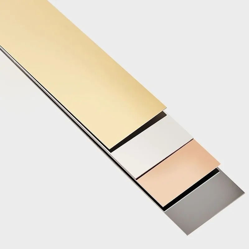 Titanium, stainless steel, metal flat decorative lines, background wall, ceiling, edge wrapping edge closing self-adhesive lines